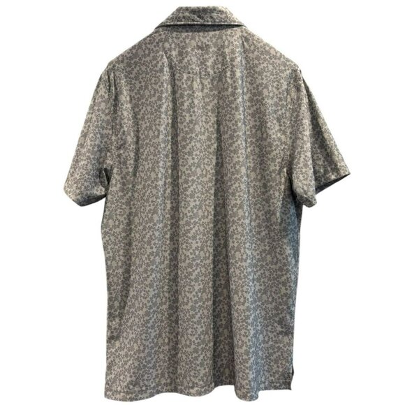 Hickey Freeman Clover Print Polo Shirt – Stretch Collared Golf Style Men’s L - Picture 2 of 5